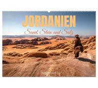 Jordanien Sand, Stein und Salz (Wandkalender 2026 DIN A2 quer), CALVENDO Monatskalender: Die Elemente der Natur