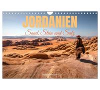 Jordanien Sand, Stein und Salz (Wandkalender 2026 DIN A4 quer), CALVENDO Monatskalender: Die Elemente der Natur