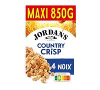 JORDANS - Céréales Croquantes aux 4 Noix, Saveur Rustique et Énergie Naturelle (850g) - Le lot de 3