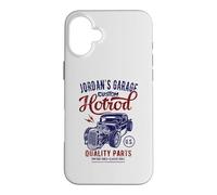 Jordan's Hotrod Garage Classic Car Design Jordan Coque pour iPhone 16 Plus