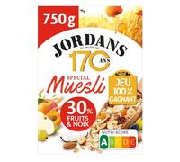 JORDANS - Muesli Gourmand Aux Fruits Et Noix, Texture Croquante Et Saveurs Authentiques, Boîte 750g - Lot De 3