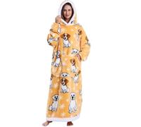 JOREAY Couverture à Capuche Portable pour Femmes, Extra Longue Surdimensionnée Douce Confortable et Chaude Couverture à Capuche, Cadeaux de Fête des Mères pour Maman, Jack Russel Terrier, Oversized