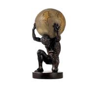 JoResona Atlas Statue du Monde Holding Up - Décoration de bureau classique - Décoration en résine pour bureau, salon, chambre à coucher, cadeau unique