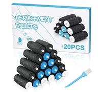 Jorest [10/20 Pièces] Rouleaux de Remplacement Compatible avec Scholl Velvet Smooth, 3 Types de Rugosité, Pierre Ponce Recharge pour Pedicure Pied Rapeuse Electrique, Rape Pieds