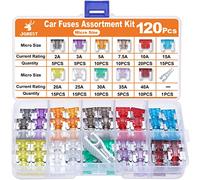 JOREST 120 PCS Micro Fusibles Mécaniques de Voiture pour Véhicule Auto Moto Bateau Camion RV, Micro Assortiment Voiture Fusible à Lame Small, 2A 3A 5A 7.5A 10A 15A 20A 25A 30A 35A 40A