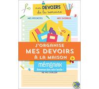 J'organise mes devoirs à la maison Mémoniak - bloc de 52 plannings de révision