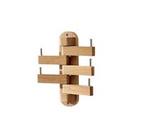 JORGE Porte-Manteaux Porte-Manteau en Bois Massif, Tenture Murale de la Chambre à Coucher en Bois Massif Simple Nordic Creative Home Salon Porte pivotante Portant Le Poids de Suspension