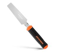 JORGENSEN Scie à tirer japonaise, 125 mm à double tranchant 18/25 TPI - Scie à main flexible à dents fines avec poignée souple pour travaux manuels, loisirs, bricolage, scie à découper pour outils de