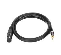 JORINDO XLR Female to 3.5mm 1/8in Male Microphone Cable nced Signal Interconnection CordJD6027-1.5m / 4.9ft