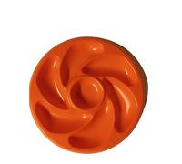 JORISELECTION Assiette A Huitre ORANGE (6 Compartiments +1 Pour Le Citron), Sauce. Fabrication Française Diamètre 20 Cm