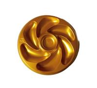 JORISELECTION Assiettes A Huitres OR DOREE 6 Compartiments +1 Pour Le Citron, Sauce. Fabrication Française Diamètre 20 Cm