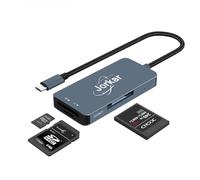 Jorkar Lecteur de Cartes XQD, 3 en 1 XQD & SD & Micro SD Lecteur, USB C pour Lecteur XQDs de Carte d'appareil Photo, Compatible avec Les Appareils Photo Sony Nikon (Pas pour Carte CFexpress)