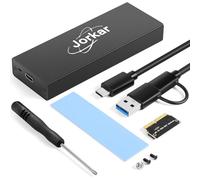 Jorkar USB C 3.2 Boîtier 12+16 pin SSD, Lecteur Disque SSD Externe pour MacBook Air/Pro Mid 2013-2017, Portable Enclosure vers Mac SSDs pour A1466 A1465 A1398 A1502