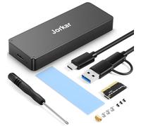Jorkar USB C 3.2 Boîtier SSD 12+16 pin pour MacBook Air/Pro Mid 2013-2017, Externe Lecteur de Disque SSD A1466 A1465 A1502 A1398, Mac SSDs vers USB-C Case Box CNC