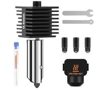 JORMIX Kit Hotend 0,4 mm pour imprimante 3D Bambu Lab A1/A1 Mini, assemblage Hot End avec buse en acier trempé de 0,2/0,6/0,8 mm, kit d'extrudeuse de rechange et chaussette en silicone pour Bambu Lab