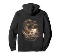 Jormungandr Midgard Serpent Sepia Viking - Norse Mythology Sweat à Capuche