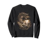 Jormungandr Midgard Serpent Sepia Viking - Norse Mythology Sweatshirt