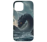 Jormungandr - Midgard Snake - Norse Mythology - Rising Ocean Coque pour iPhone 15
