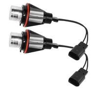 JOROBURO 2 Pièces Voiture Lumineuse 6000K 5W Angel Eyes Lampe LED, Anneaux Halo Yeux d'ange Blancs Plug and Play Marqueur Lumière Accessoires de Remplacement pour E60 E61 E39 E53