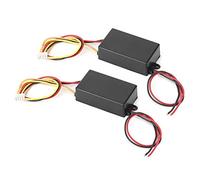 JOROBURO Contrôleur de Feu Arrière Universel, Boîtier de Module de Commande de Feu Arrière à Flash Dynamique Séquentiel en 3 étapes, Accessoires pour Utilisation de Rénovation de Clignotant Avant(#1)