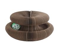 JOROBURO Planche à Gratter pour Chat avec Orgue Magique, Jouet à Gratter Pliable Résistant à l'abrasion avec Boule de Cloche, Planche à Gratter pour Chat, Jouet pour Chats et Chatons
