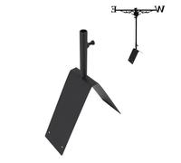 JOROBURO Support de Toit pour Girouette, Support de Toit en Acier pour Girouette, Support de Girouette Robuste, Support de Toit pour évent de Crête Réglable pour Mâts de Drapeau, Support D'antennes