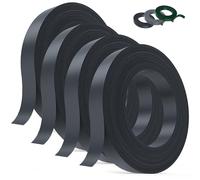JORON Kit de Lamelles Occultantes PVC 4,7cm x 300m - Bande Brise Vue Jardin Souple et Résistante avec 600 Clips - Installation Horizontale ou Verticale pour Panneau Grillagé et Clôture Rigide - Noir