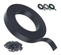 JORON Kit de Lamelles Occultantes PVC 4,7cm x 75m - Bande Brise Vue Jardin Souple et Résistante avec 150 Clips - Installation Horizontale ou Verticale pour Panneau Grillagé et Clôture Rigide - Noir