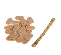 JORON Lot de 52 fixations pour brise-vue - Pinces de fixation en PVC résistant aux intempéries - Kit de fixation pour brise-vue - Bambou