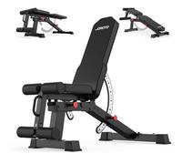 JOROTO Banc de Musculation Réglable, Banc de Musculation Multifonction pour la Maison, Banc D'entraînement avec Charge Max de 800 KG, Dossier Réglable sur 9 Positions et Siège Réglable sur 3 Positions