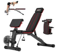 JOROTO Banc de Musculation Réglable, Banc de Musculation Pliable, Banc de Musculation 453KG Pour la Salle de Sport, Banc d'Haltères Pour la Chaise Romaine