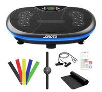 JOROTO Plaque vibrante 4D pour la Maison - [3 Moteurs puissants] Entraînement Professionnel du Corps Entier | Compatible avec l'application | Jusqu'à 200 kg | Haut-Parleur Bluetooth intégré avec