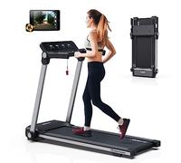 JOROTO Tapis de Course Pliable, 2.5PS Tapis Roulant Electrique, 1-14KM/H, Tapis de Marche à Domicile avec APP, 9 Programmes Prédéfinis Tapis de Course pour la Maison Capacité de Charge de 120 KG