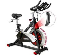 JOROTO X2 Vélo d'appartement Ultra-silencieux Bluetooth 10 niveaux réglables magnétique 16Kg Volant d'inertie système de courroie