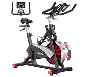 JOROTO X2|X2PRO Vélo d'appartement, vélo d'appartement stationnaire Bluetooth X4S avec 100 niveaux de résistance magnétique lisibles, plus un support de tablette de 32 cm pour la maison
