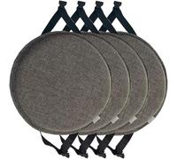 JORTUIO Coussin de Chaise Rond 30/40 /45/ 50cm, Galette de Chaise De Tabouret Ronds,Lot de 2/4 Antidérapant Coussin de Siège Chaise,pour Exterieur Intérieur Terrasse, Cuisine(#5,50cm/19.6inch 4pcs)