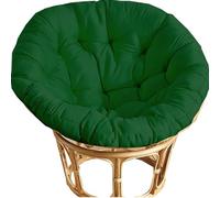JORTUIO Coussin De Siège Rond,Coussin De Chaise Suspendue Coussin De Chaise Papasan Extérieur, Coussin De Chaise Confortable Coussin De Siège Amovible pour Jardin Terrasse(Vert foncé,110x110cm)