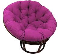 JORTUIO Coussin De Siège Rond,Coussin De Chaise Suspendue Coussin De Chaise Papasan Extérieur, Coussin De Chaise Confortable Coussin De Siège Amovible pour Jardin Terrasse(Purple,130x130cm)