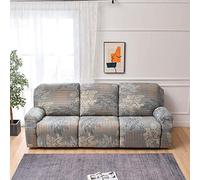 JORTUIO Housse de Fauteuil Relax Extensible, 1 2 3 Places Housse De Fauteuil Inclinable à imprimé Antidérapant Housse De Canapé Chaise Inclinable avec Poche (Color : #18, Size : 3 Seat (8pcs))