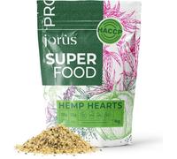 Jorus Graines de Chanvre Décortiquées 1 kg Naturelles Européennes | Riches en oméga 3 et 6, source de protéines végétales et fibres, crues, sans additifs, origine européenne