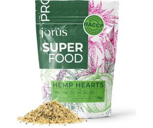 Jorus Graines de Chanvre Décortiquées 1 kg Naturelles Européennes | Riches en oméga 3 et 6, source de protéines végétales et fibres, crues, sans additifs, origine européenne
