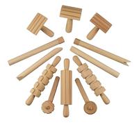 Jorzer 12 pièces/Ensemble Jouets de Poubelle sensorielle, Outils de Poubelle sensorielle en Bois Montessori Apprentissage la motricité Fine Semblant Jouer Outils Vaisselle Cuisine, poubelles, acce