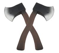 Jorzer 2pcs Axes 11x4.9 Costumes de Hache de Mousse réaliste Hachet Halloween pour Halloween Costume fête 2pcs Armes Pirate Couteau Party Party Performance Performance Supplies.