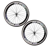 Jorzer 4PCS Stickers de vélo 1.2 Largeur Stickers de Roue décoratifs pour Les Jantes Replective Bike décalcomanies pour la décoration Peinture Roues, pneus 2 colorés 4 Ensembles vélos.