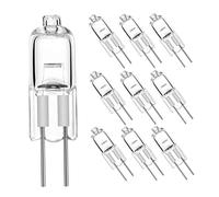 Jorzer Ampoules halogènes G4 20W 12V 2 Pin Lampe de lampe de blanche Bulbes capsule 10 emballe Halogène G4 2 broches Capsule blanc.