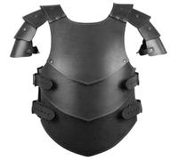 Jorzer Armure de Poitrine médiévale en Cuir PU, Armure Viking réglable pour Hommes, Plastron de Chevalier Cosplay la Renaissance pour Halloween, fête à thème,