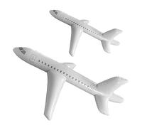 Jorzer Avion Gonflable pour Enfants, Avion Gonflable de Dessin animé Mignon Pliable Blanc intérieur extérieur Jouet de Natation Cadeau d'anniversaire 78, 7 Pouces