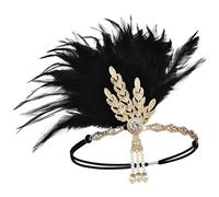 Jorzer Bandeau Flapper, bandeau Crystal Pearl, casque des années 1920,