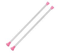 Jorzer Bâton virevoltant 2 pièces, bâtons à Rotation Douce de 21 Pouces pour virevolter avec poignée antidérapante, équipement de Gymnastique Rythmique, Style1