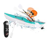 Jorzer Boat à télécommande compétitive RC Kayak Boat 2.4 GHz Rechargeable LED rationalisé Anti-Tipping Dual Mode de Conduite